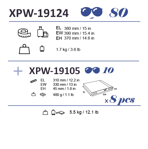 XPW-19064+XPW-19124 SET 200 SOL BLACK