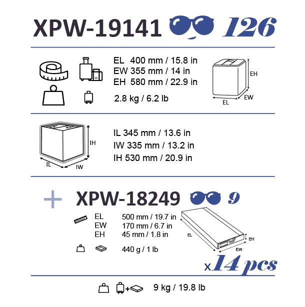 XPW-19141 CUBE  M DUO TOP 126 SOL BLACK