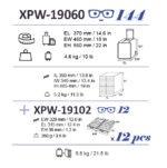 XPW-19060+XPW-19164 DRAWER DUO SET 288 OPT BLACK
